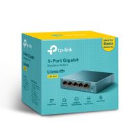 Switch TP-Link 5 Puertos LS105G Gigabit 10/100/1000 Mbps. Metal