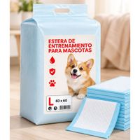 Training Pads - Pañales De Piso (60x60cm) Con Cinta Adhesiva Talla L - 40und
