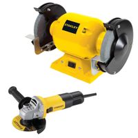 Combo Esmeril de Banco 6"" 1/2 HP STGB3715-K2 + Amoladora Eléctrico 4-1/2"" 750W SG7115