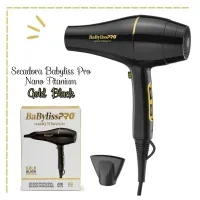 Secadora Babyliss Pro Nano Titanium – Gold Black - MEGA IMPORT