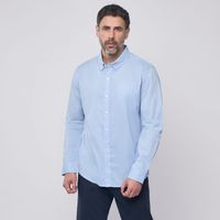 Camisa Manga Larga Algodón Hombre Solida Madison