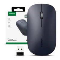 Mouse Inalámbrico UGREEN MU001 Negro 2.4GHz Silencioso Ergonómico USB