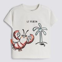 Polo Manga Corta Bebé Niño Aplicación Baby Circus