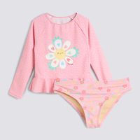 Ropa De Baño Conjunto Niña Bobo Manga Larga Circus