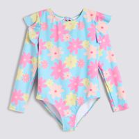 Ropa De Baño Niña Entera Alita Manga Larga Circus