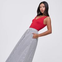 Falda Midi Mujer Linea Malabar Algodón