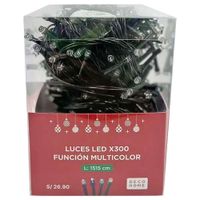 Luces LED x300un DECO HOME Función Multicolor