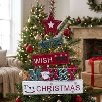 Colgante Merry Christmas 30x21cm - Encanto Clásico