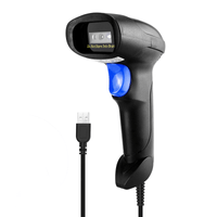 Lector De Código De Barras Y Qr Netum L5 2d Con Cable Negro Usb
