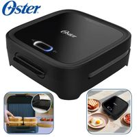 Sandwichera Oster Compacta Con Platos Hondos Ckstsm400 Negro