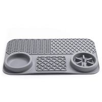 Comedero Lento para Perros y Gatos - GRIS Lick Mat