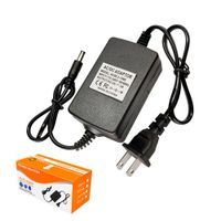 Adaptador de Corriente 12V 2A 24W Fuente de Alimentación Conmutada Plug DC Centro Positivo 100-240V