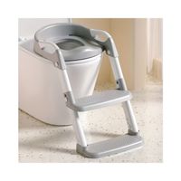 Adaptador de Baño y Escalera Portátil para Niños Gris