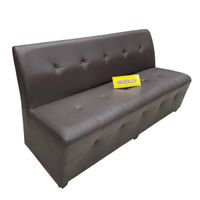 Sillón Triple Sillón Modular Sillón de espera Marrón - TEMEL
