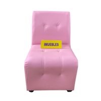 Sillón Individual Sillón Modular Sillón de espera Rosado - TEMEL
