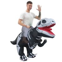 Disfraz Inflable de Dinosaurio Montable para Adulto Esqueleto