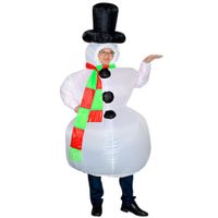 Disfraz Inflable Muñeco de Nieve sin Rostro