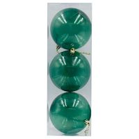 Set de Bolas DECO HOME Verde 10 cm Transparente x3un
