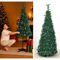 Arbol Navideño Plegable Verde Arbol de Piso PLE-2.10M  -EYH