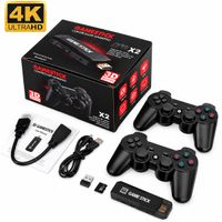 CONSOLA DE VIDEOJUEGOS  GAME STICK X2 30000 JUEGOS 2 MANDOS INALAMBRICOS RECARGABLES