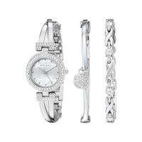 Reloj Anne Klein Dama Premium Crystal Silver Accented 24mm