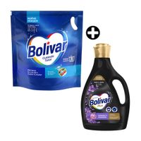 COMBO Bolivar: Detergente líquido Cuidado Total 3 litros + Suavizante Lavanda 2.8 litros