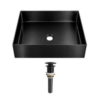 SET GRAND LUXE Lavamanos + Mezcladora Negro Mate