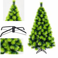 Arbol Pino Navideño Puntas Doradas de 180 Alto y 230 Ramas