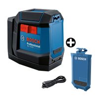 COMBO Bosch: Nivel Láser GLL 12-22 + Batería de iones de litio 3,7V 1.0Ah Azul
