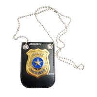 Placa policía diseño collar unisex disfraz Halloween