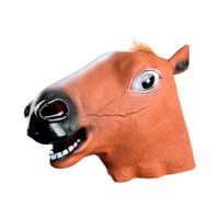 Máscara de Caballo Fiesta Halloween Horse Marron