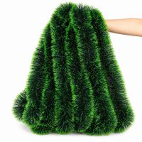 Guirnalda Navideña  Enredaderas para Arbol de Navidad 3mts x 12cm Verde Set de 6