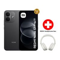 Celular Xiaomi Redmi Note 17 Pro 5G, 256 GB, 6 GB RAM, AMOLED 6.83"", cámara 50 MP, negro + audífonos Redmi Neo, blanco