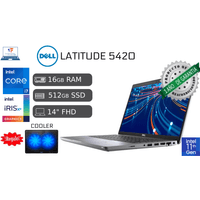 Dell Latitude 5420 Ci7 11TH 16GB RAM 512GB SSD Reacondicionada 1 Año Garantía + COOLER + MOUSE