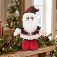 Santa Decorativo Tartán 20cm Encanto Clásico
