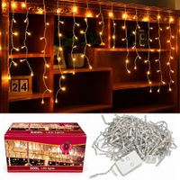 Cascada de Luces Led Navideñas 500L Ambar
