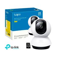 Cámara de Seguridad WiFi Tapo C220 Gira 360° 2K 4MP Micro SD 128GB