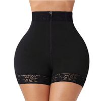 Faja Short alto Modelador con levantamiento de gluteos de powernet Negro - Talla L