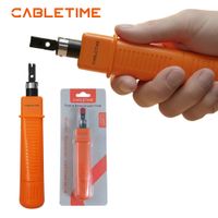 Herramienta de Impacto Ponchadora RJ45 CABLETIME para Patch Panel y Keystone Jack 110/88
