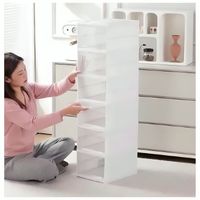 Organizador de Zapatillas Zapatos Acrílico de 6 Cajones Plegable de Almacenamiento