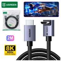 Cable HDMI UGREEN 8K 60Hz 2 Metros 90 Grados HDMI 2.1