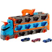 Camión Remolque Pista De Carreras Hotwheels Gvg37