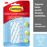 Autoadhesivos COMMAND Clear Mini Blíster 20un