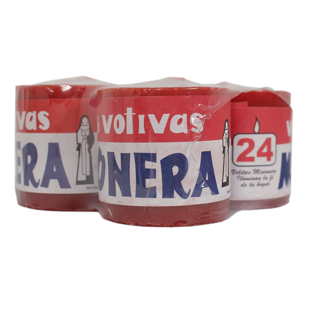 Vela Misionera MISIONERA Votiva Tipo 24CC Paquete 4un
