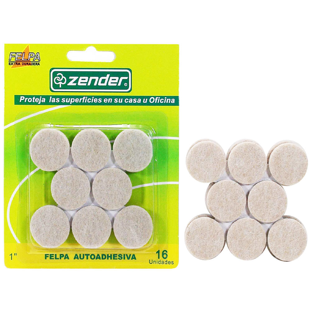 Felpa Adhesiva ZENDER Circular 1""x16un