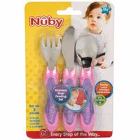 Set de Cubiertos NUBY Acero Inox Paquete 3un