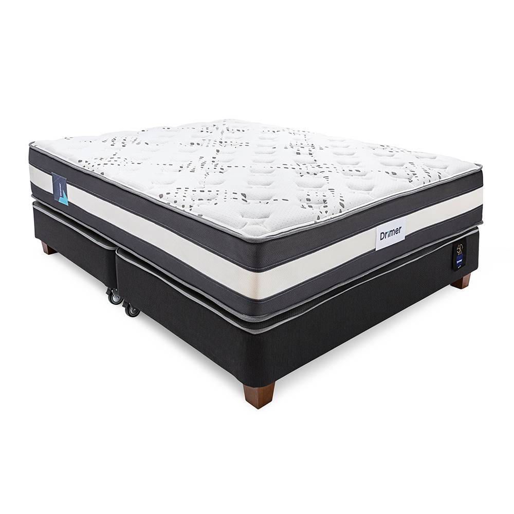 Cama Americana Ozono King + Almohadas