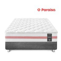 Set Box Colchón Tarima Medallón Ergo One Side 1.5 Plazas