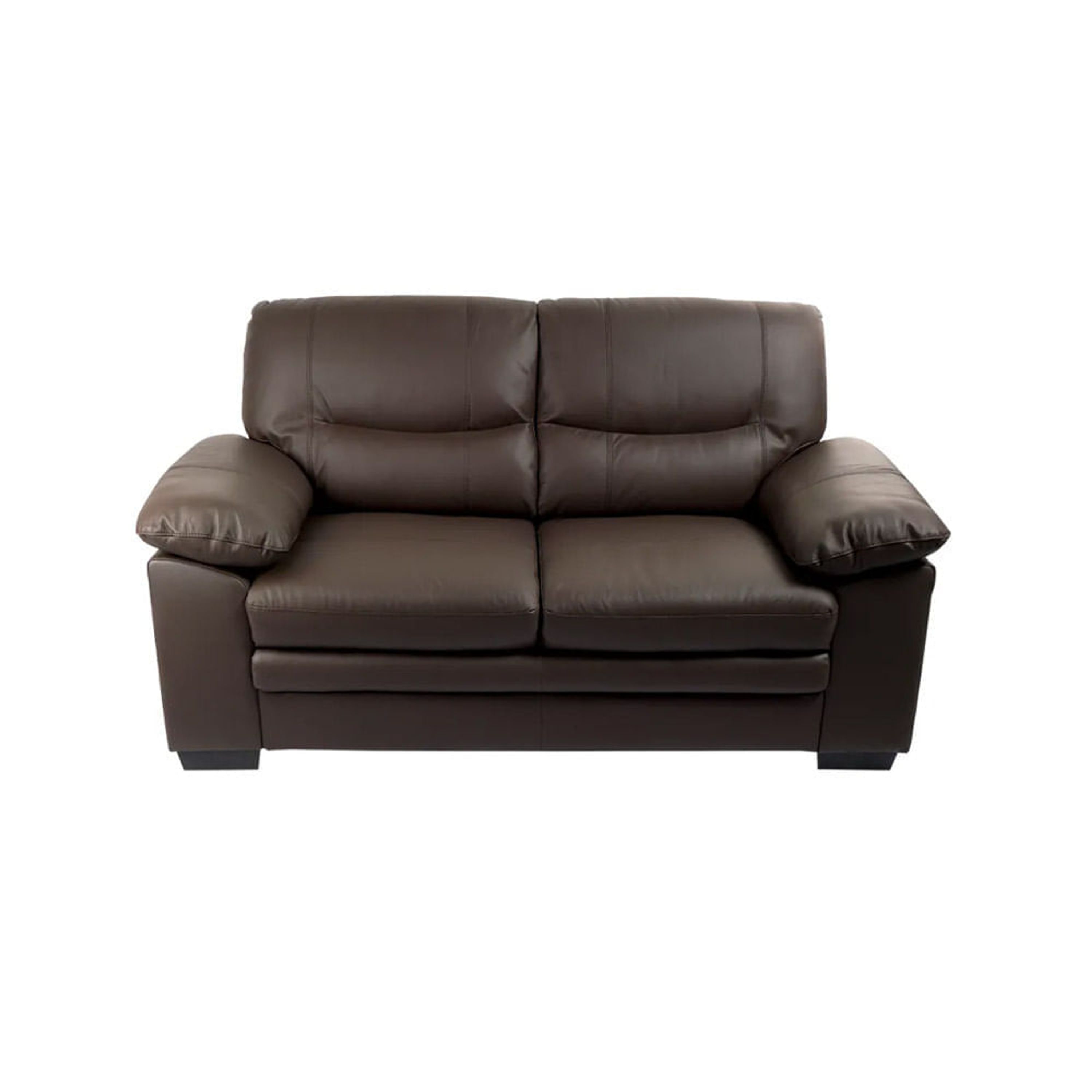 Sofá Carla 2 Cuerpos Cuero Marrón Shopstar