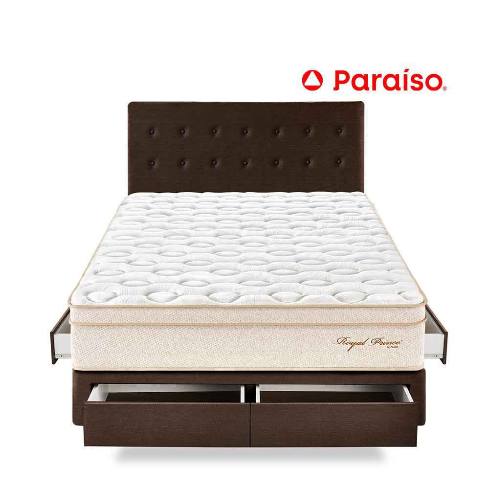 Dormitorio Royal Prince con Cajones Queen Chocolate